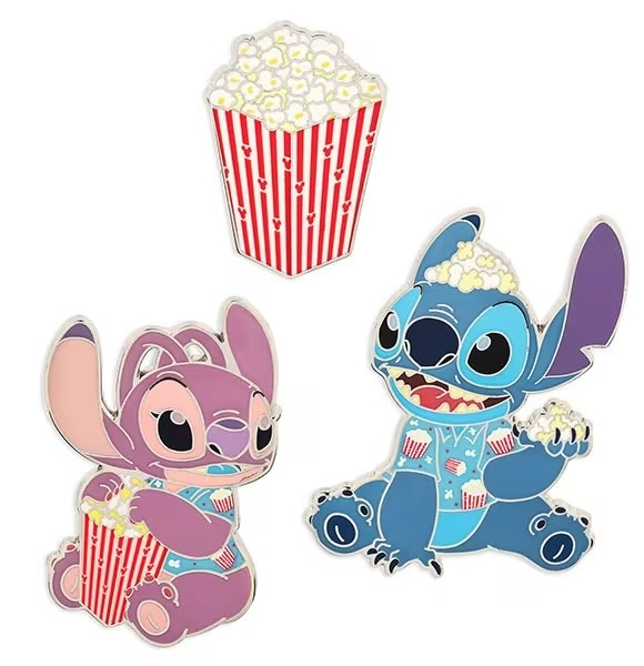Stitch Attacks Snacks Popcorn pins
