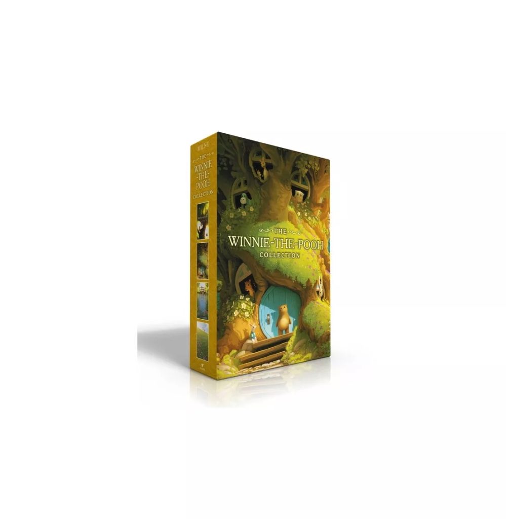 Winnie the pooh box set showing original illustrations