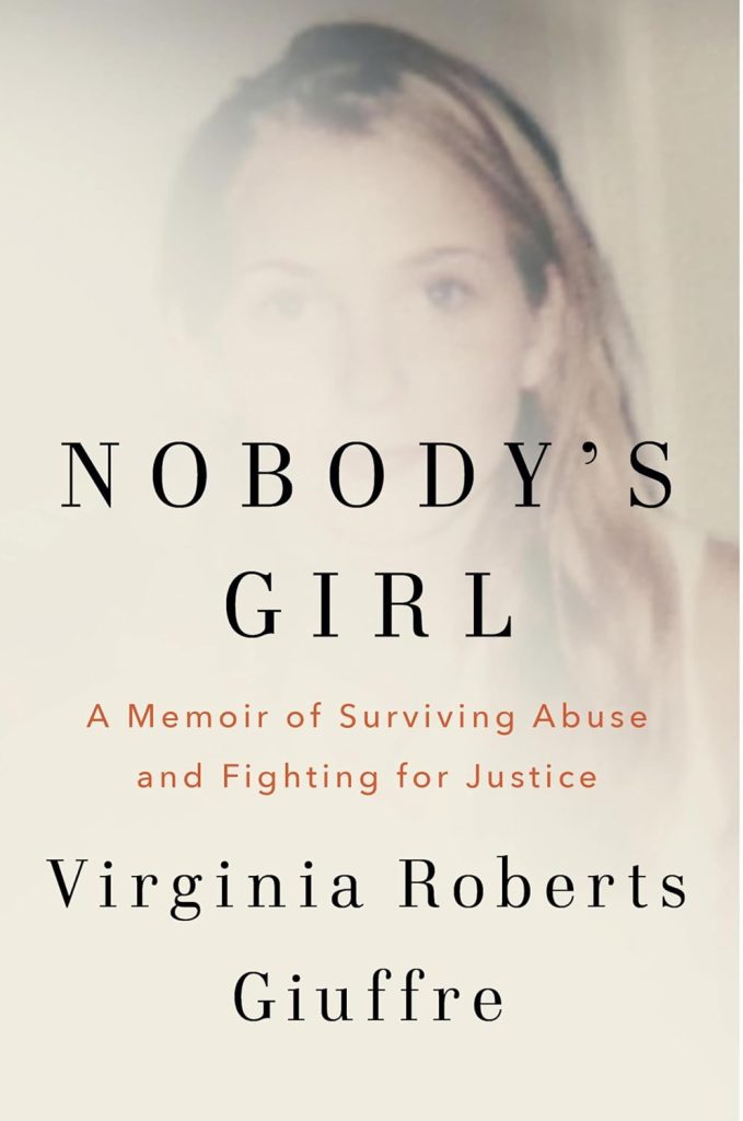 book cover of Nobody's Girl showing author Virginia Roberts Giuffre