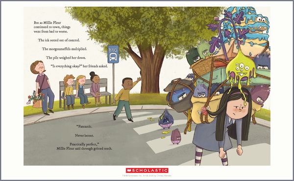 interior page of Millie Fleur’s Worst Day Ever by Christy Mandin.